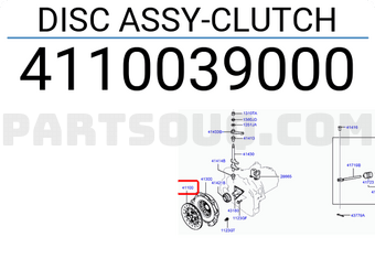 Hyundai / KIA 4110039000 DISC ASSY-CLUTCH