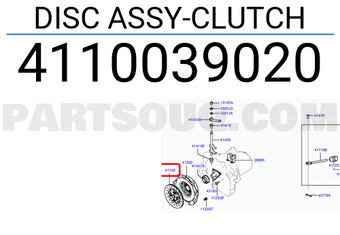 Hyundai / KIA 4110039020 DISC ASSY-CLUTCH