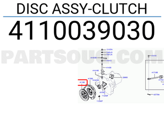 Hyundai / KIA 4110039030 DISC ASSY-CLUTCH