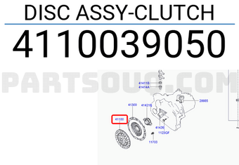 Hyundai / KIA 4110039050 DISC ASSY-CLUTCH