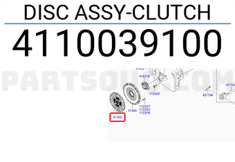 Hyundai / KIA 4110039100 DISC ASSY-CLUTCH