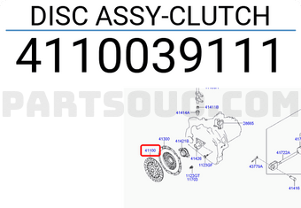 Hyundai / KIA 4110039111 DISC ASSY-CLUTCH