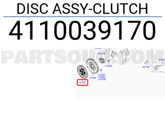 Hyundai / KIA 4110039170 DISC ASSY-CLUTCH