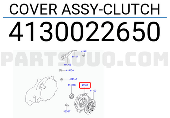 Hyundai / KIA 4130022650 COVER ASSY-CLUTCH