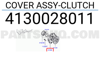 Hyundai / KIA 4130028011 COVER ASSY-CLUTCH