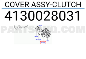 Hyundai / KIA 4130028031 COVER ASSY-CLUTCH