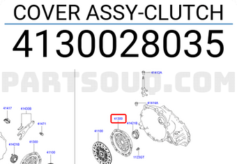Hyundai / KIA 4130028035 COVER ASSY-CLUTCH