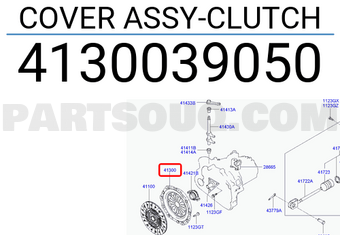 Hyundai / KIA 4130039050 COVER ASSY-CLUTCH