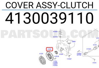 Hyundai / KIA 4130039110 COVER ASSY-CLUTCH