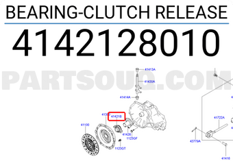 Hyundai / KIA 4142128010 BEARING-CLUTCH RELEASE