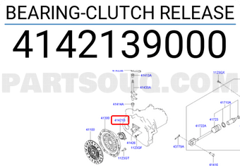 Hyundai / KIA 4142139000 BEARING-CLUTCH RELEASE