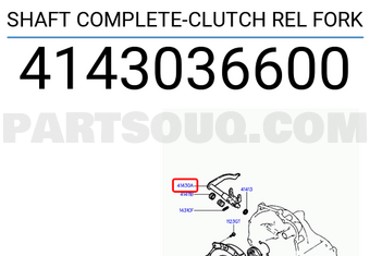Hyundai / KIA 4143036600 SHAFT COMPLETE-CLUTCH REL FORK