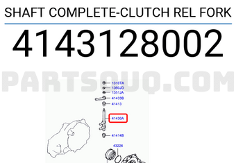 Hyundai / KIA 4143128002 SHAFT COMPLETE-CLUTCH REL FORK