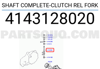 Hyundai / KIA 4143128020 SHAFT COMPLETE-CLUTCH REL FORK