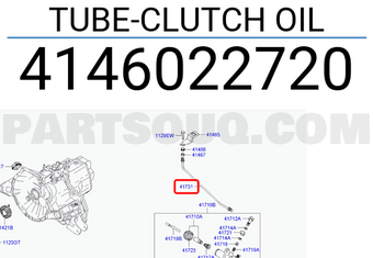 Hyundai / KIA 4146022720 TUBE-CLUTCH OIL