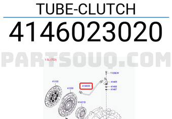 Hyundai / KIA 4146023020 TUBE-CLUTCH