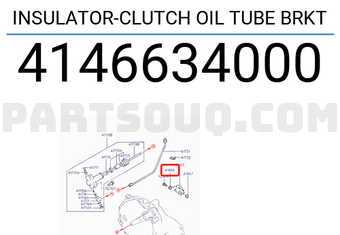 Hyundai / KIA 4146634000 INSULATOR-CLUTCH OIL TUBE BRKT