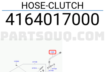 Hyundai / KIA 4164017000 HOSE-CLUTCH