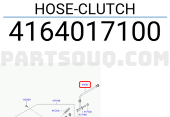 Hyundai / KIA 4164017100 HOSE-CLUTCH