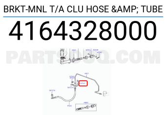 Hyundai / KIA 4164328000 BRKT-MNL T/A CLU HOSE & TUBE