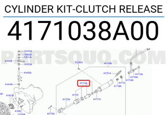 Hyundai / KIA 4171038A00 CYLINDER KIT-CLUTCH RELEASE