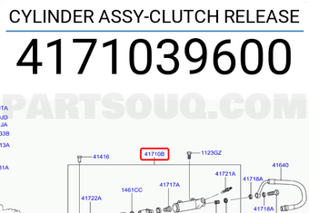 Hyundai / KIA 4171039600 CYLINDER ASSY-CLUTCH RELEASE