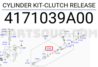 Hyundai / KIA 4171039A00 CYLINDER KIT-CLUTCH RELEASE