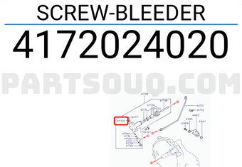 Hyundai / KIA 4172024020 SCREW-BLEEDER