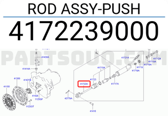 Hyundai / KIA 4172239000 ROD ASSY-PUSH