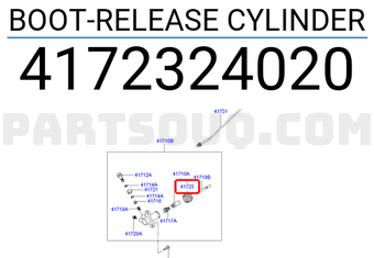 Hyundai / KIA 4172324020 BOOT-RELEASE CYLINDER