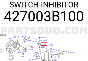 Hyundai / KIA 427003B100 SWITCH-INHIBITOR