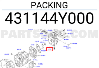 Hyundai / KIA 431144Y000 PACKING