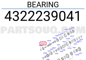 Hyundai / KIA 4322239041 BEARING