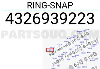 Hyundai / KIA 4326939223 RING-SNAP