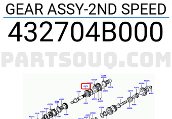 Hyundai / KIA 432704B000 GEAR ASSY-2ND SPEED