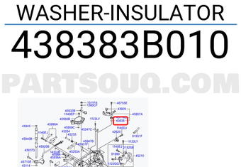 Hyundai / KIA 438383B010 WASHER-INSULATOR