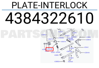 Hyundai / KIA 4384322610 PLATE-INTERLOCK