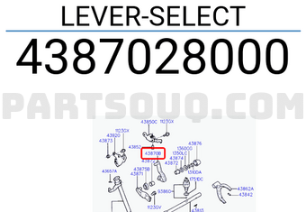 Hyundai / KIA 4387028000 LEVER-SELECT