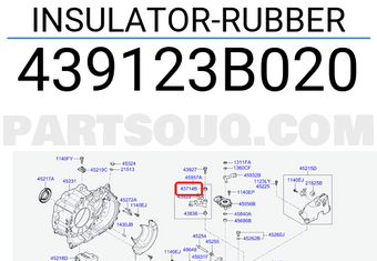 Hyundai / KIA 439123B020 INSULATOR-RUBBER