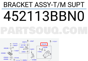 Hyundai / KIA 452113BBN0 BRACKET ASSY-T/M SUPT