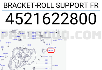 Hyundai / KIA 4521622800 BRACKET-ROLL SUPPORT FR