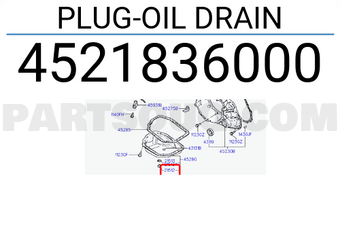 Hyundai / KIA 4521836000 PLUG-OIL DRAIN