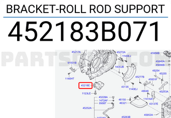 Hyundai / KIA 452183B071 BRACKET-ROLL ROD SUPPORT