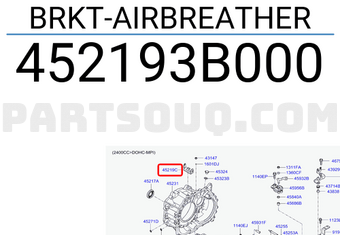 Hyundai / KIA 452193B000 BRKT-AIRBREATHER
