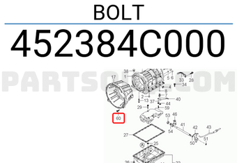 Hyundai / KIA 452384C000 BOLT