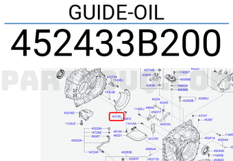 Hyundai / KIA 452433B200 GUIDE-OIL