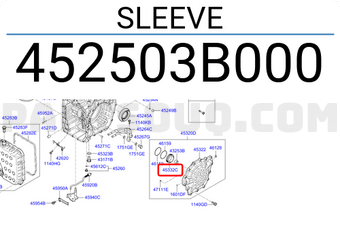 Hyundai / KIA 452503B000 SLEEVE