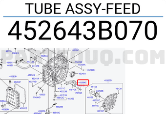 Hyundai / KIA 452643B070 TUBE ASSY-FEED