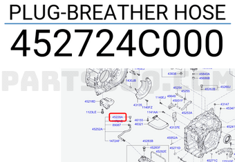 Hyundai / KIA 452724C000 PLUG-BREATHER HOSE