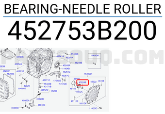 Hyundai / KIA 452753B200 BEARING-NEEDLE ROLLER